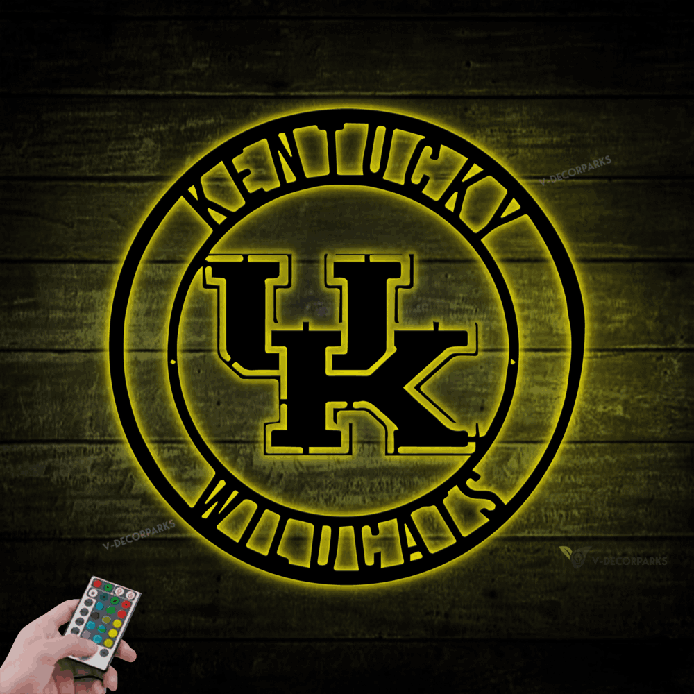 Metal Kentucky Wildcats Led Lights Sign, Kentucky Wildcats Sign, Kentucky Sign, Wildcats Sign, Kentucky Basketball Sign, Kentucky Football Sign