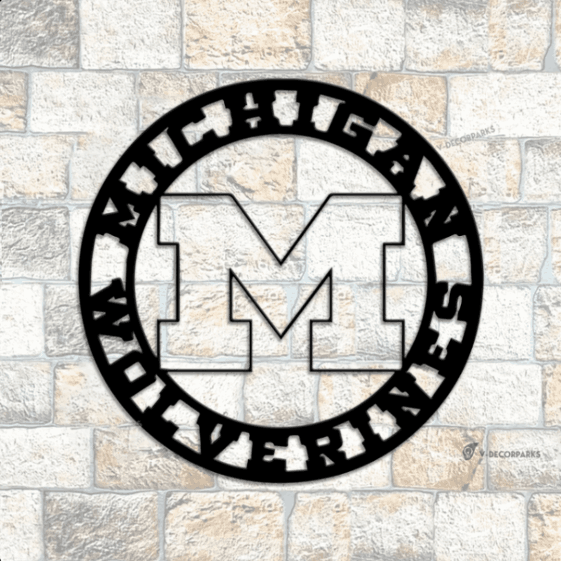 Metal Michigan Wolverines Led Lights Sign, Michigan Wolverines Sign, Michigan Football Sign, Michigan Sports Sign, Wolverines Sign, College Decor