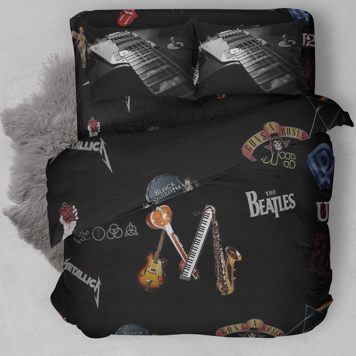 Metal Music Band C Duvet Cover Bedding Set