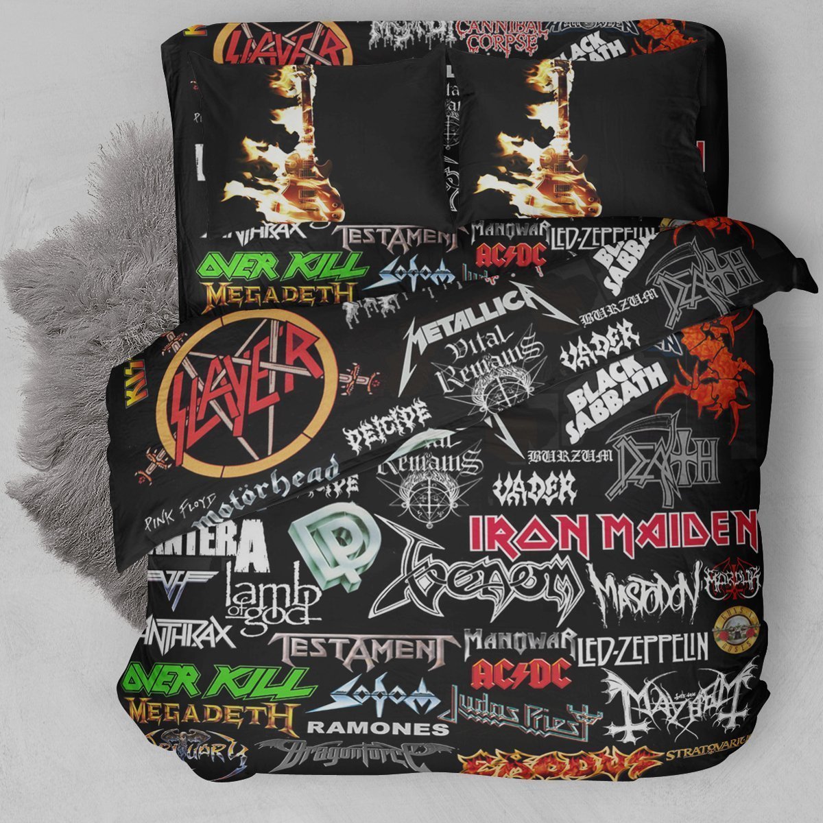 Metal Music Band Duvet Cover Bedding Set