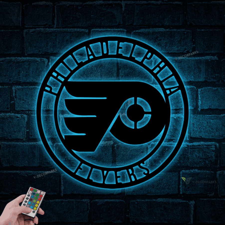 Metal Philadelphia Flyers Led Lights Sign, Philadelphia Flyers Sign, Philadelphia Flyers Decor, Philadelphia Sports Sign, Flyers Sign, Flyers Decor