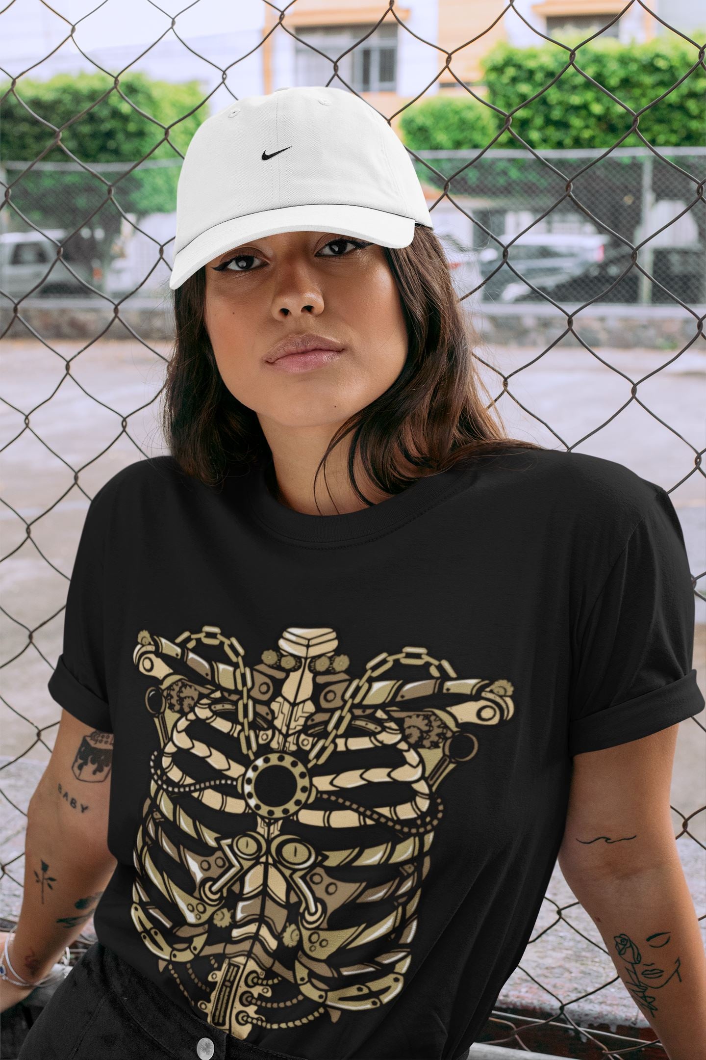 Metallic Ribcage Unisex Sweater – Air Jordan 1 Black Metallic Gold, Sneakers Matching Sweater