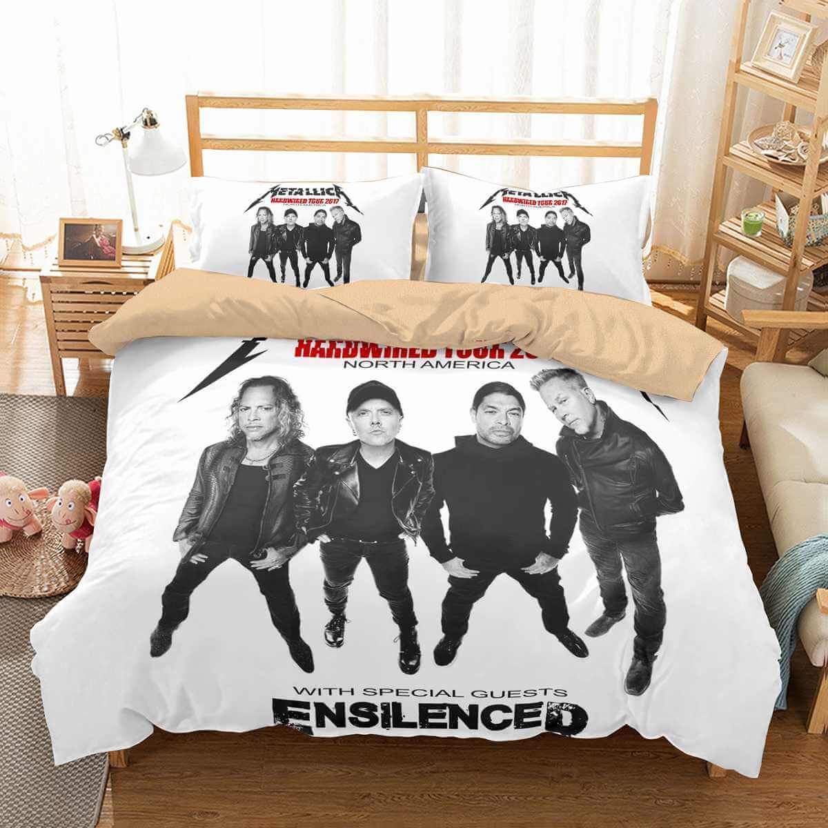 Metallica 3D Customized Duvet Cover Bedding Set
