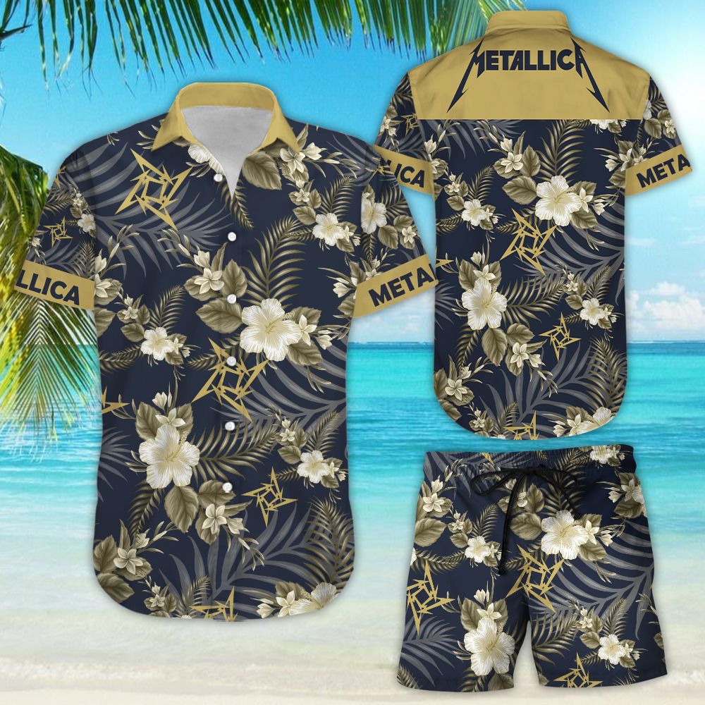 Metallica All Over Printed Hawaiian Shirt Size S – 5Xl