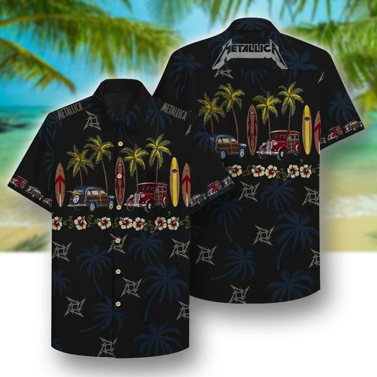 Metallica Hawaii Hawaiian Shirt Fashion Tourism For Men Women Shirt3301