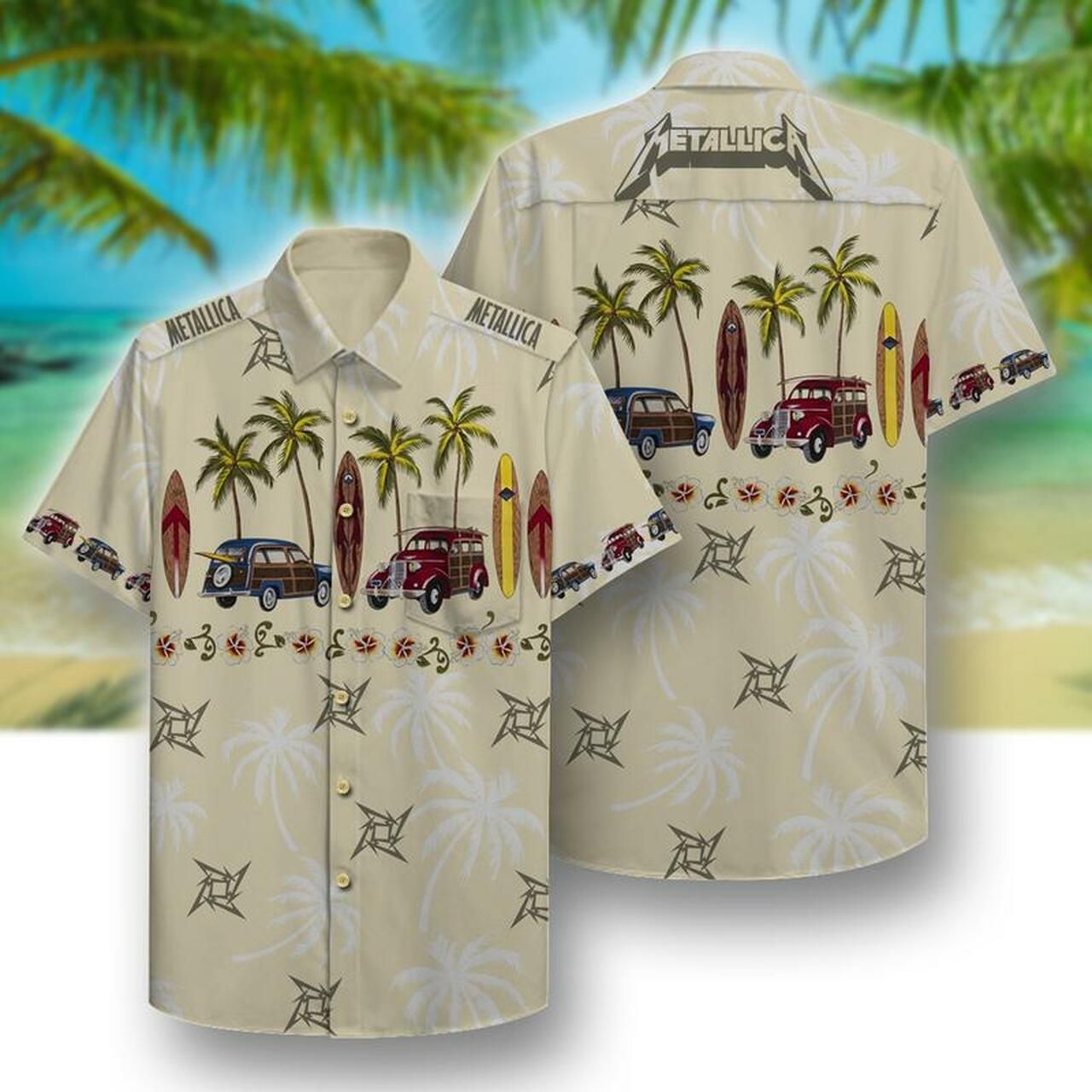 Metallica Hawaii Hawaiian Shirt Fashion Tourism For Men Women Shirt3302