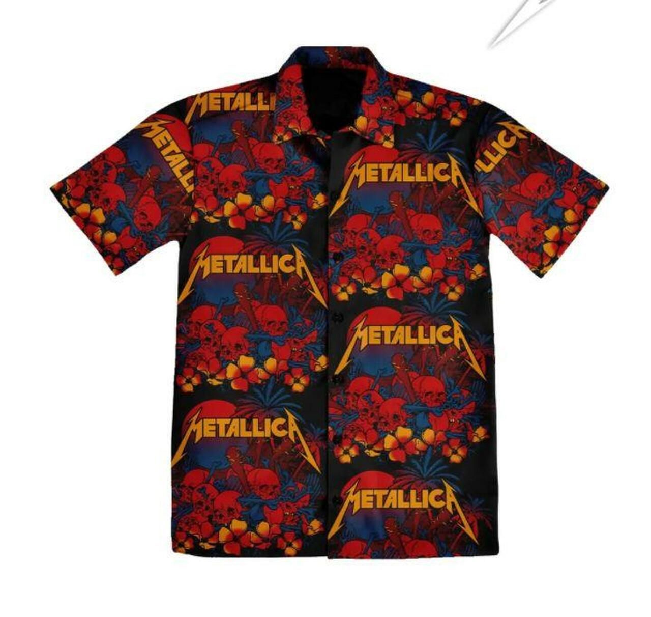 Metallica Hawaii Hawaiian Shirt Fashion Tourism For Men Women Shirt3413
