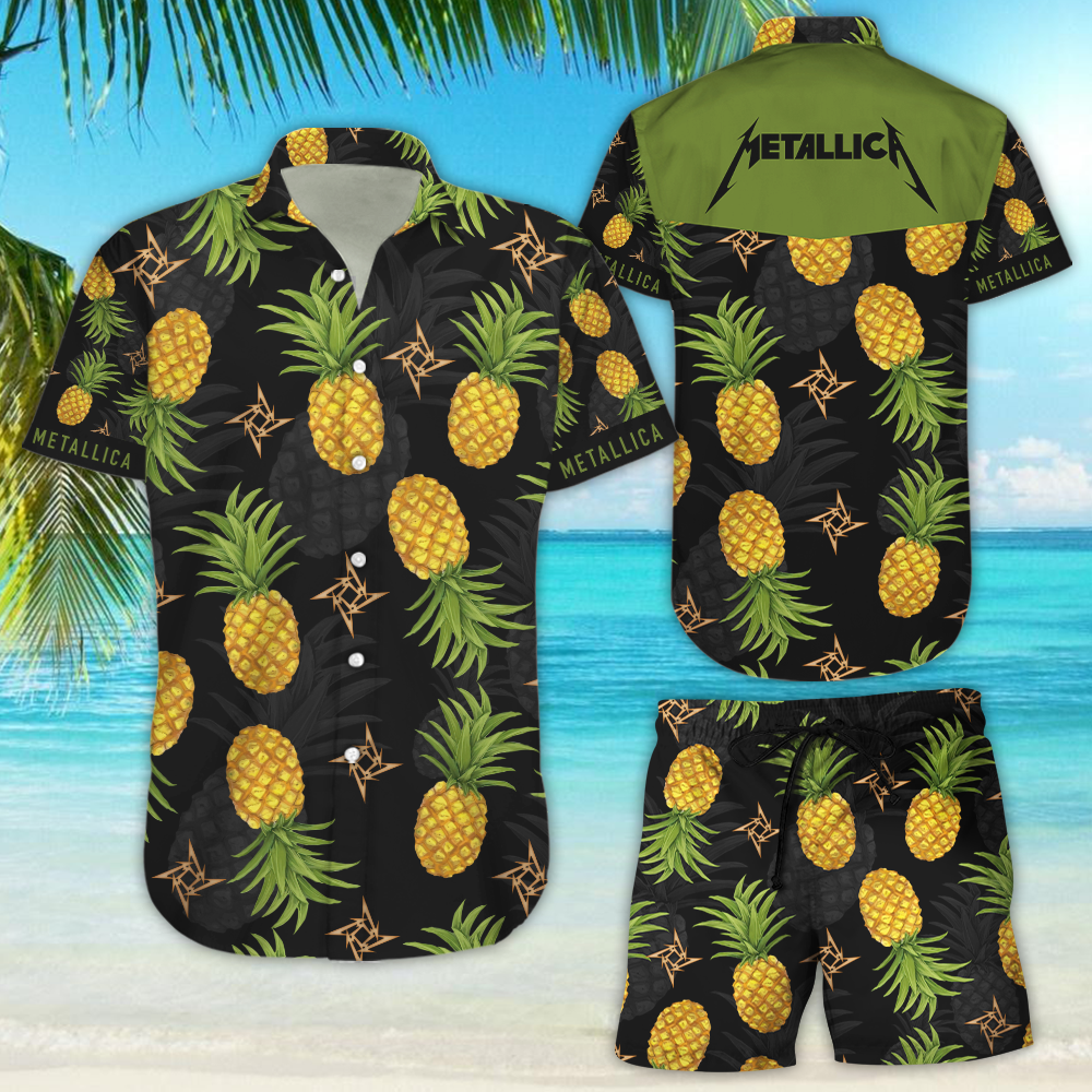 Metallica Pineapple Hawaiian Shirt