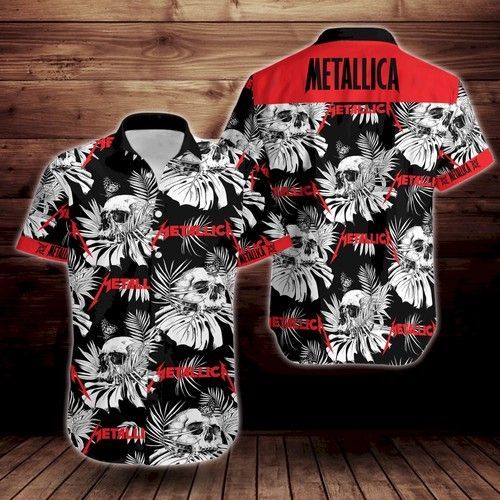Metallica Tropical Flower Hawaiian Shirt