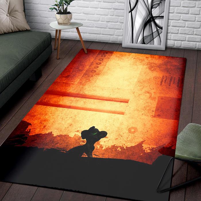 Metroid of Zelda Rectangle Rug – Custom Size And Printing