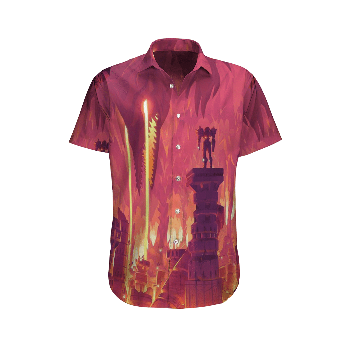 Metroid Prime Red Hawaiian Shirt