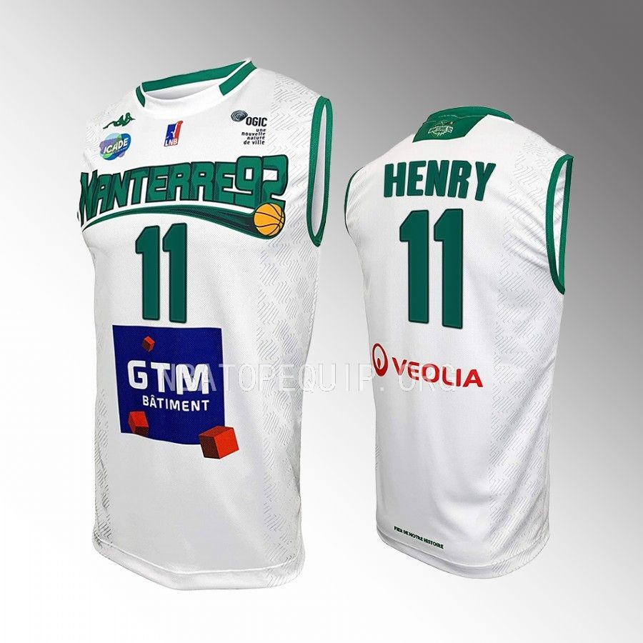 Metropolitans 92 #11 Aaron Henry Jersey Blue