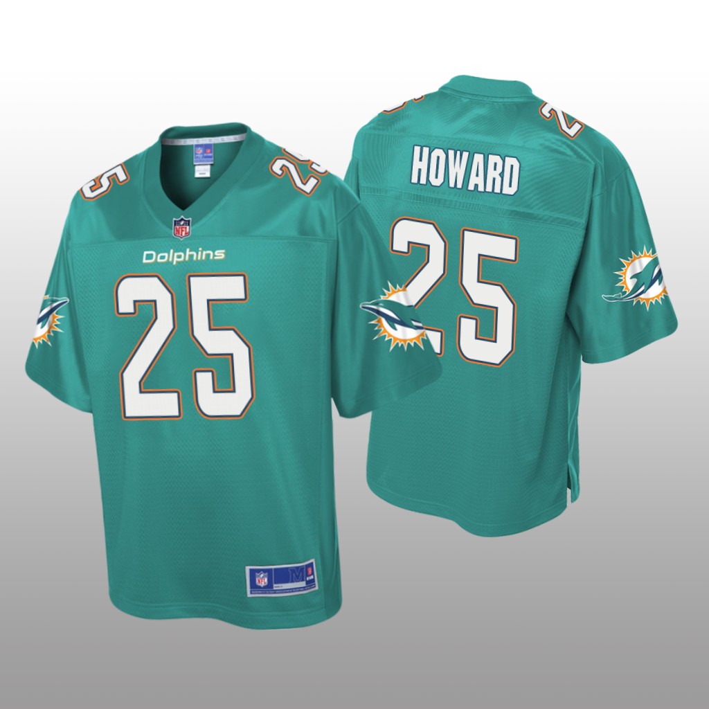 Miami Dolphins #25 Aqua Xavien Howard Pro Line Jersey - Youth