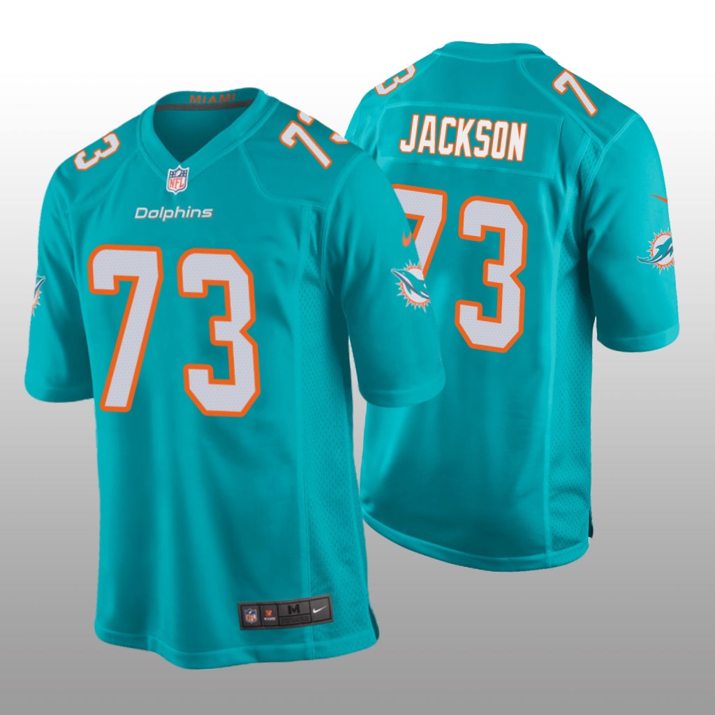 Miami Dolphins Aqua 2020 NFL Draft Austin Jackson Game Jersey