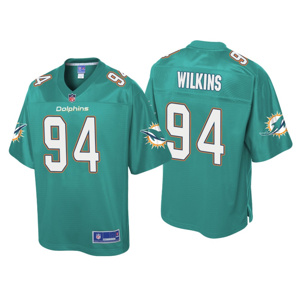 Miami Dolphins Aqua Pro Line Christian Wilkins Jersey