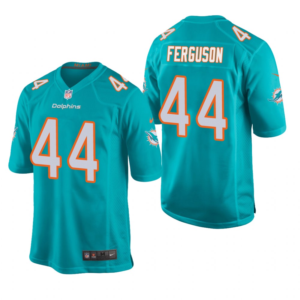 Miami Dolphins Blake Ferguson Aqua Jersey Game - Men's