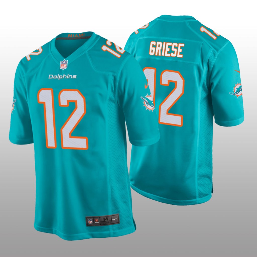 Miami Dolphins Bob Griese Aqua Jersey Game - Men's