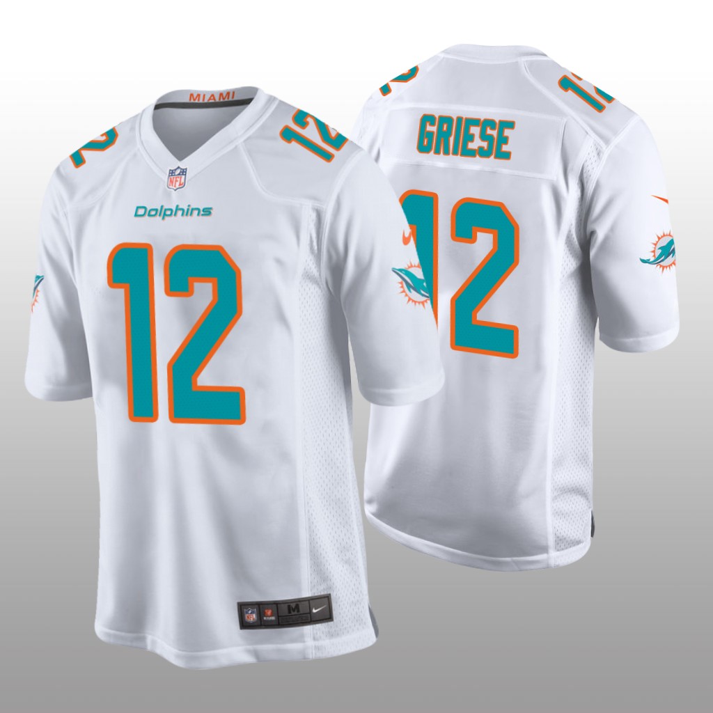 Miami Dolphins Bob Griese White Jersey Game - Men's