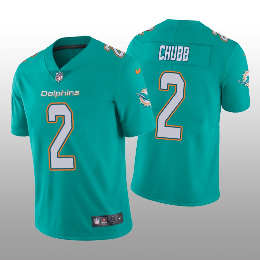 Miami Dolphins Bradley Chubb Aqua Jersey Vapor Limited - Men's