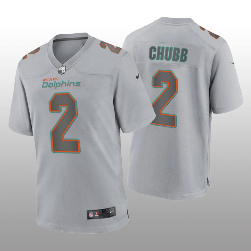 Miami Dolphins Bradley Chubb Gray Jersey Atmosphere Fashion Game - Men's