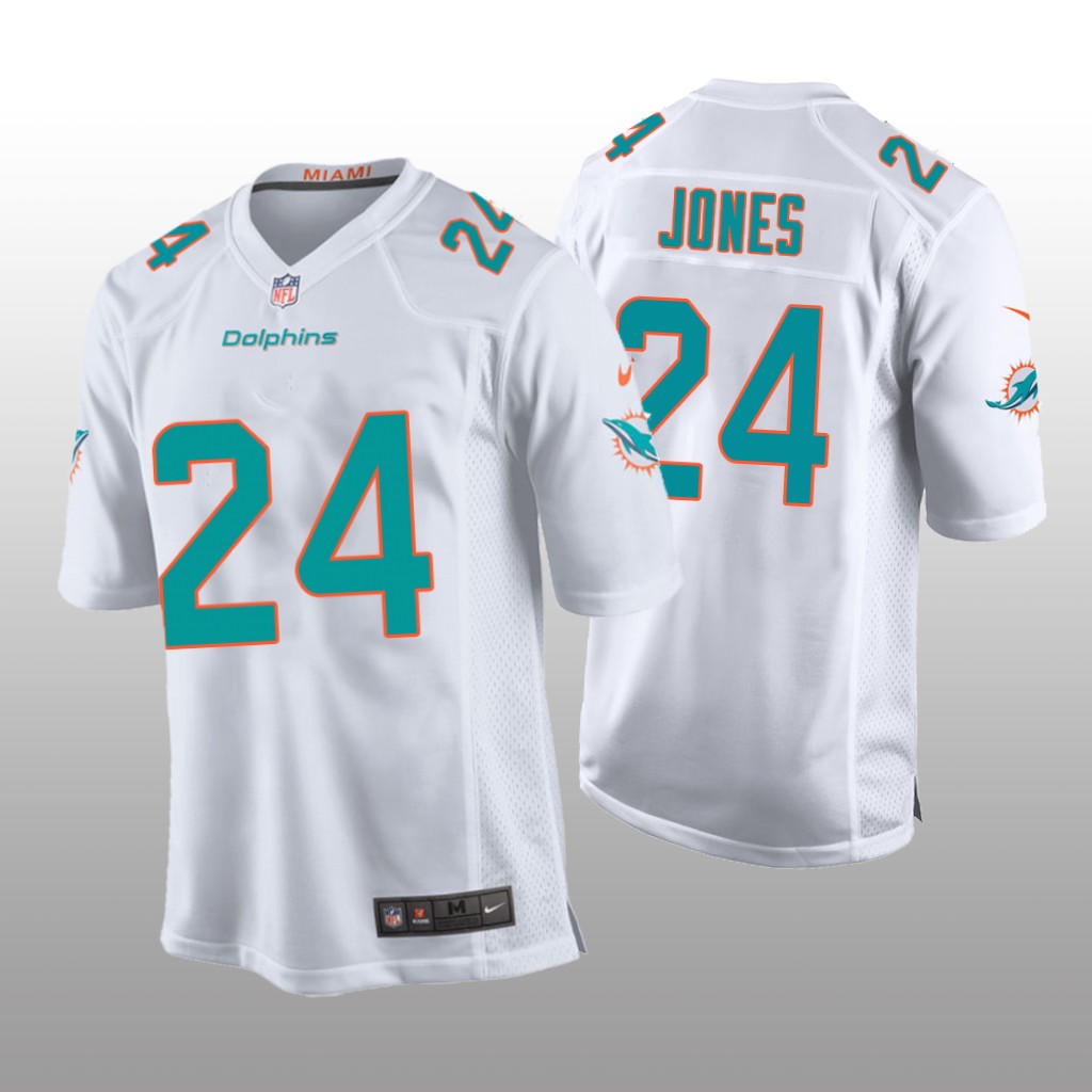 Miami Dolphins Byron Jones White Jersey Game - Youth