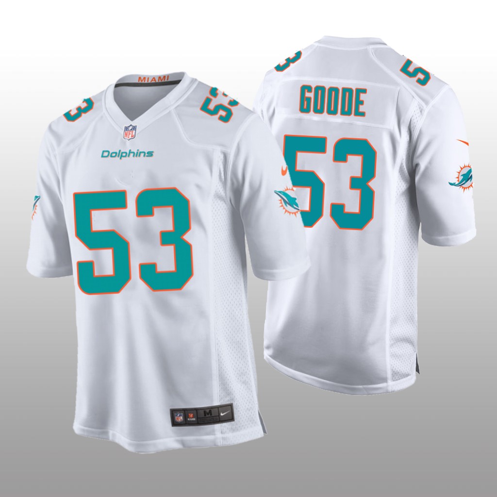 Miami Dolphins Cameron Goode White Jersey Game - Youth