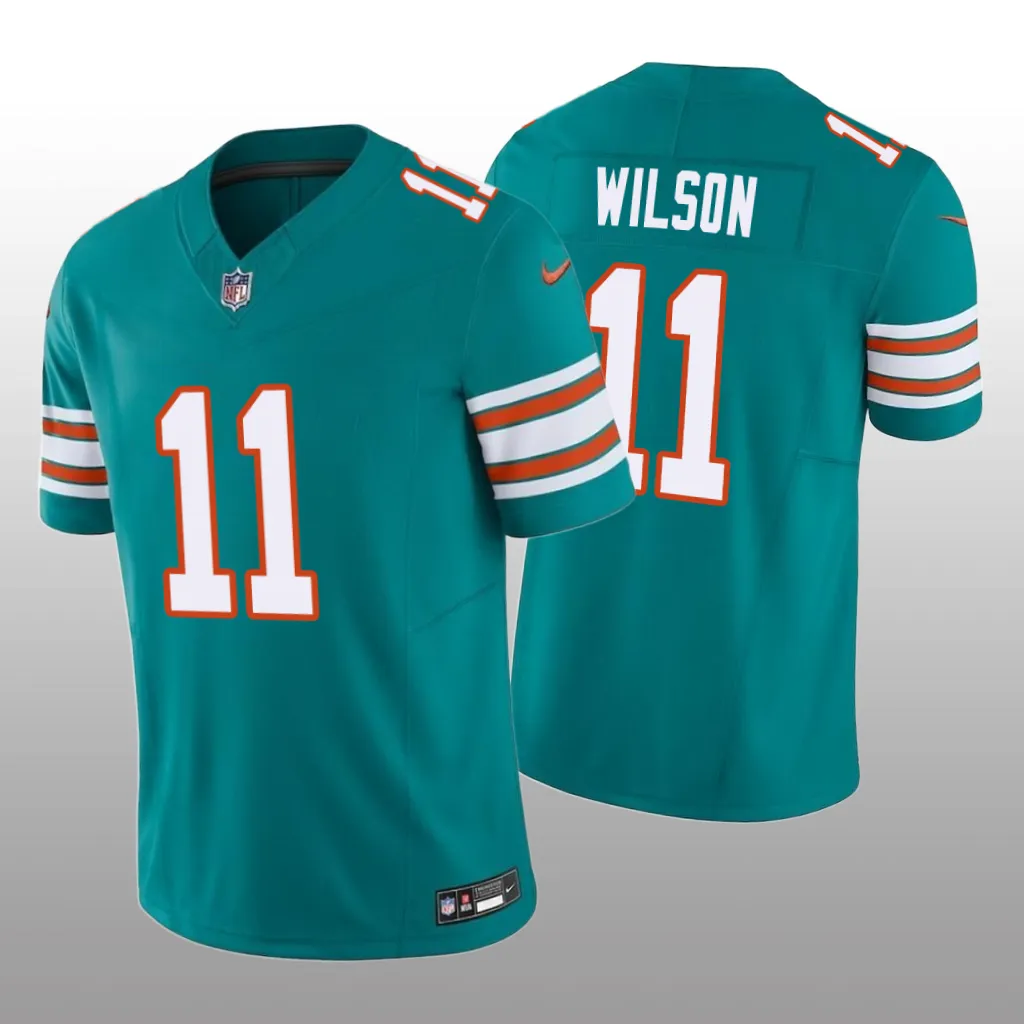 Miami Dolphins Cedrick Wilson Aqua Jersey 2020 Vapor F.U.S.E. Limited