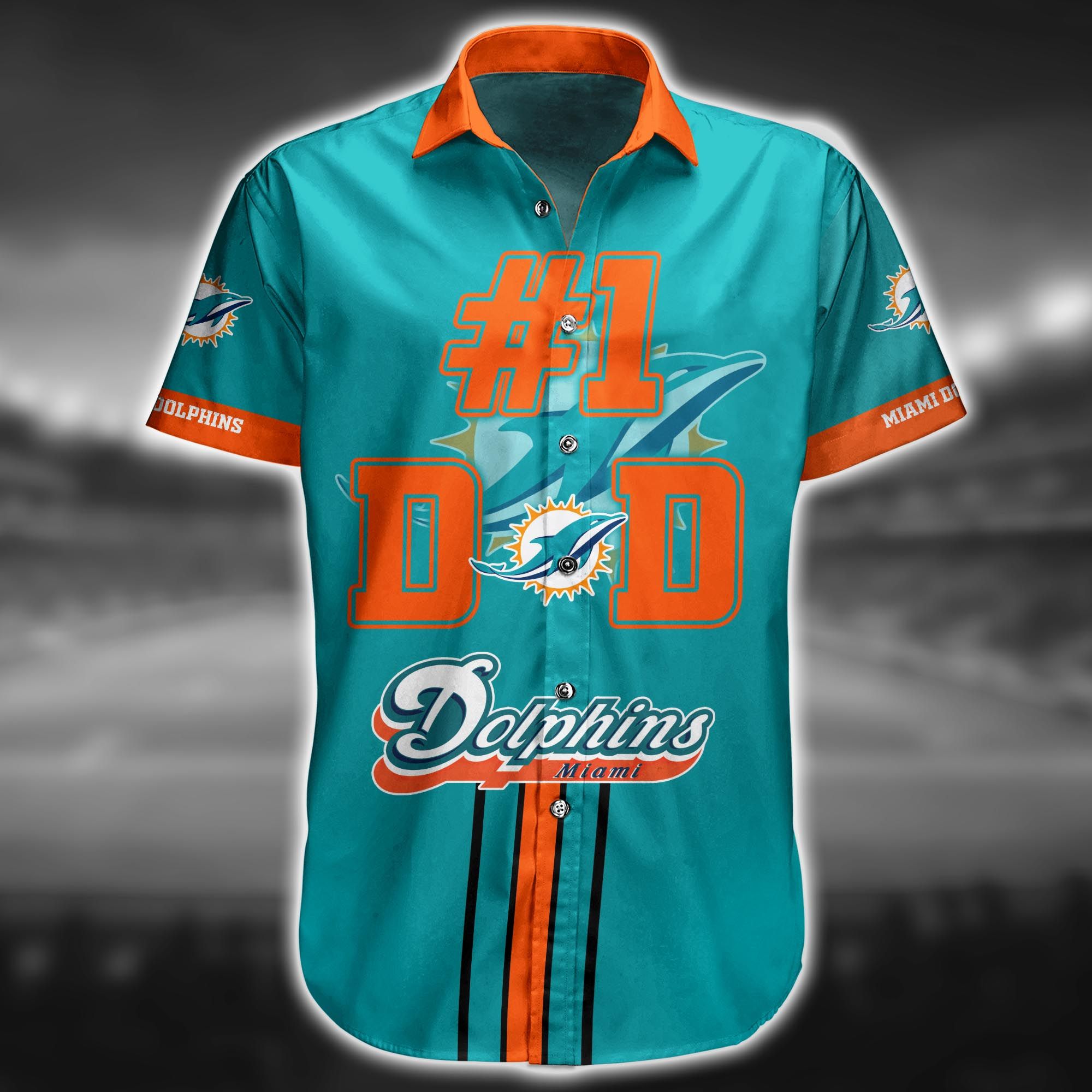 Miami Dolphins Dad Hawaiian Shirt