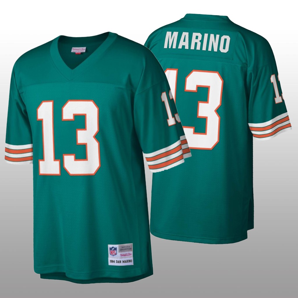Miami Dolphins Dan Marino Aqua Vintage Jersey - Men's