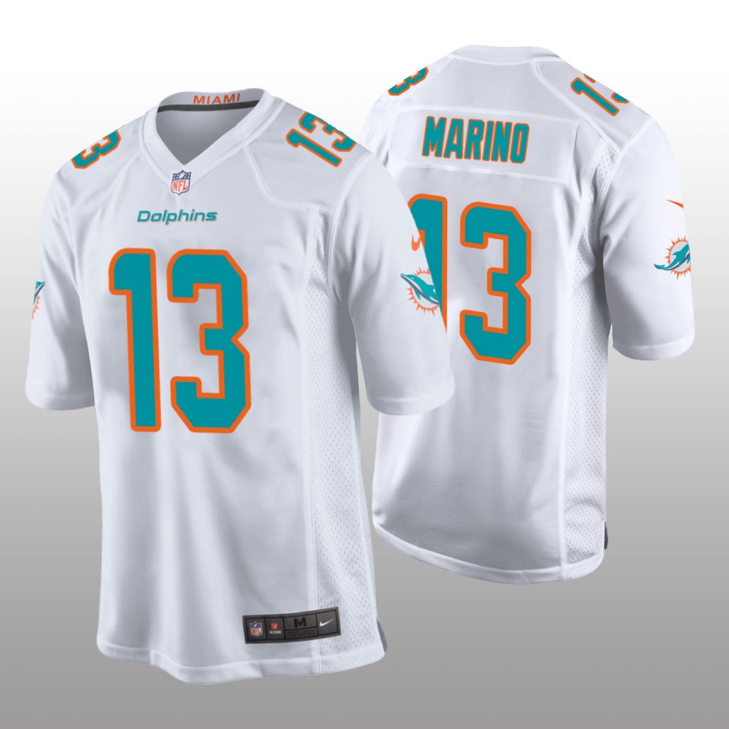 Miami Dolphins Dan Marino White Jersey Game - Men's
