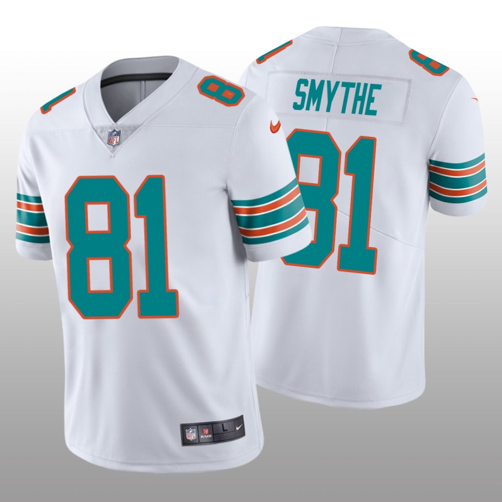 Miami Dolphins Durham Smythe White Jersey Alternate Vapor Limited Vapor Limited - Men's