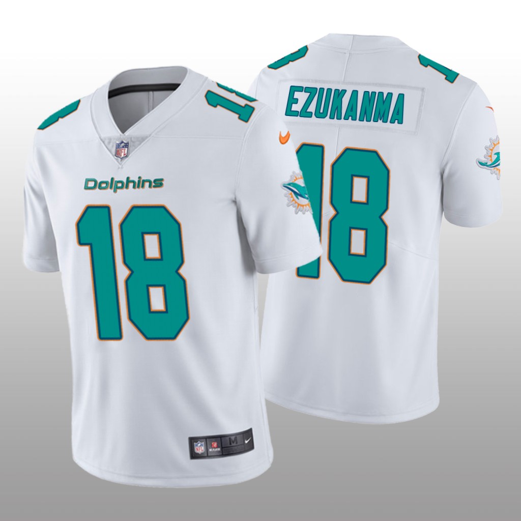 Miami Dolphins Erik Ezukanma White Jersey Vapor Limited - Men's
