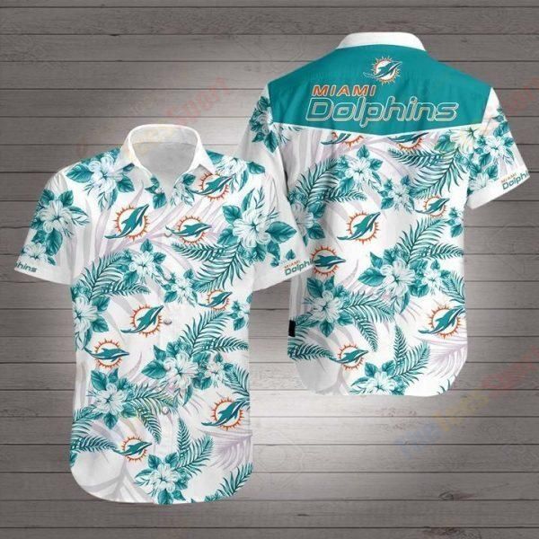 Miami Dolphins Floral Summer3 Hawaiian Shirt