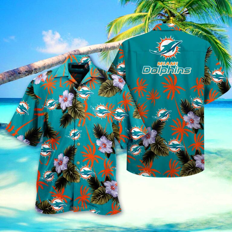 Miami Dolphins Floral Summer Hawaiian Shirt