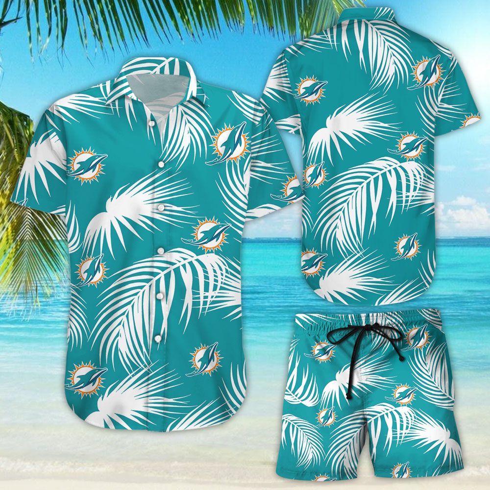 Miami Dolphins Flower Hawaiian Shirt