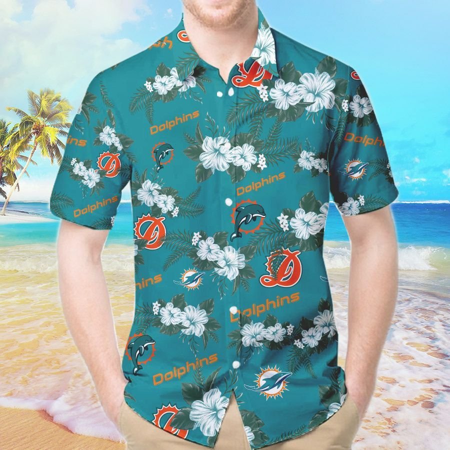 Miami Dolphins FlowerTropical Hawaiian Shirt