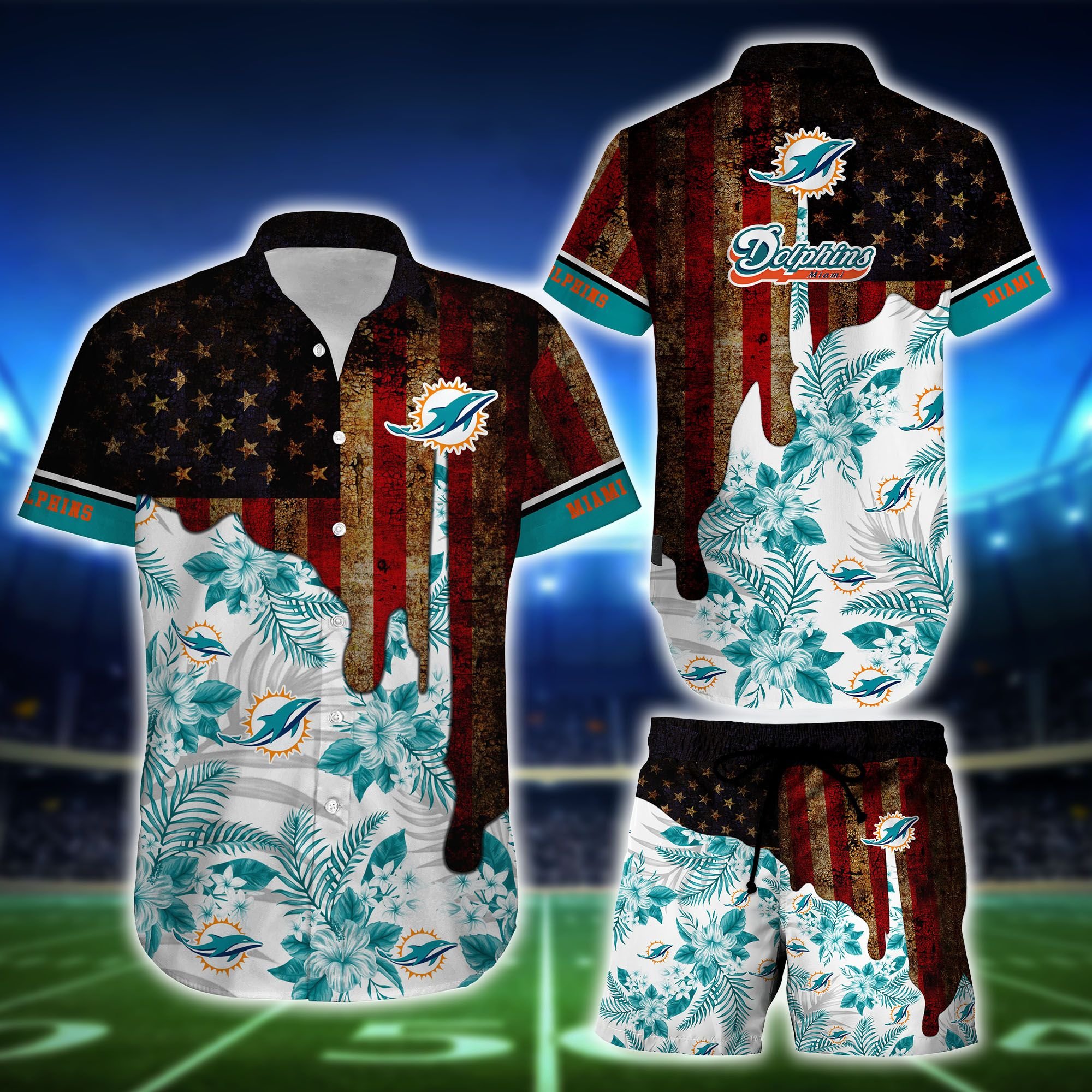 Miami Dolphins Galaxy Summer Hawaiian Shirt