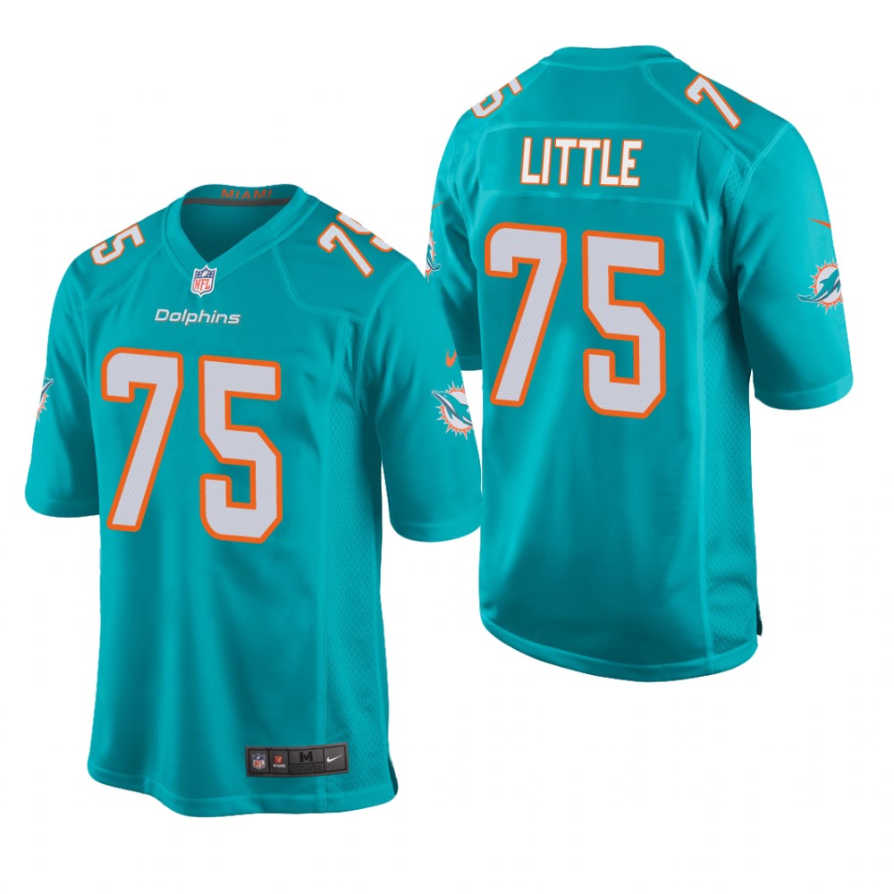 Miami Dolphins Greg Little Aqua Jersey Game - Men's