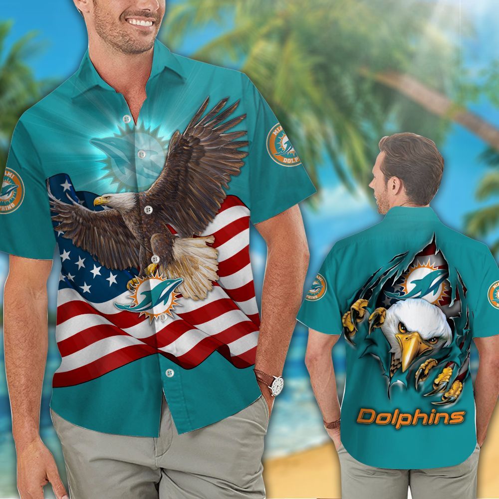 Miami Dolphins Hawaiian Shirts NFL – Premium Hawaiian Shirts 908