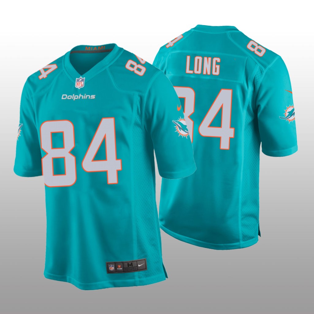 Miami Dolphins Hunter Long Aqua Jersey Game - Youth