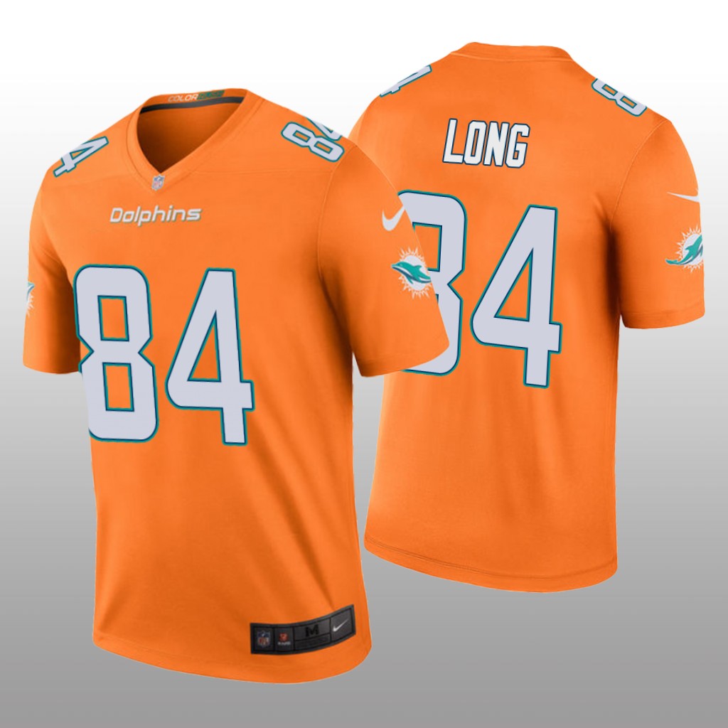 Miami Dolphins Hunter Long Orange Jersey Color Rush Legend - Men's