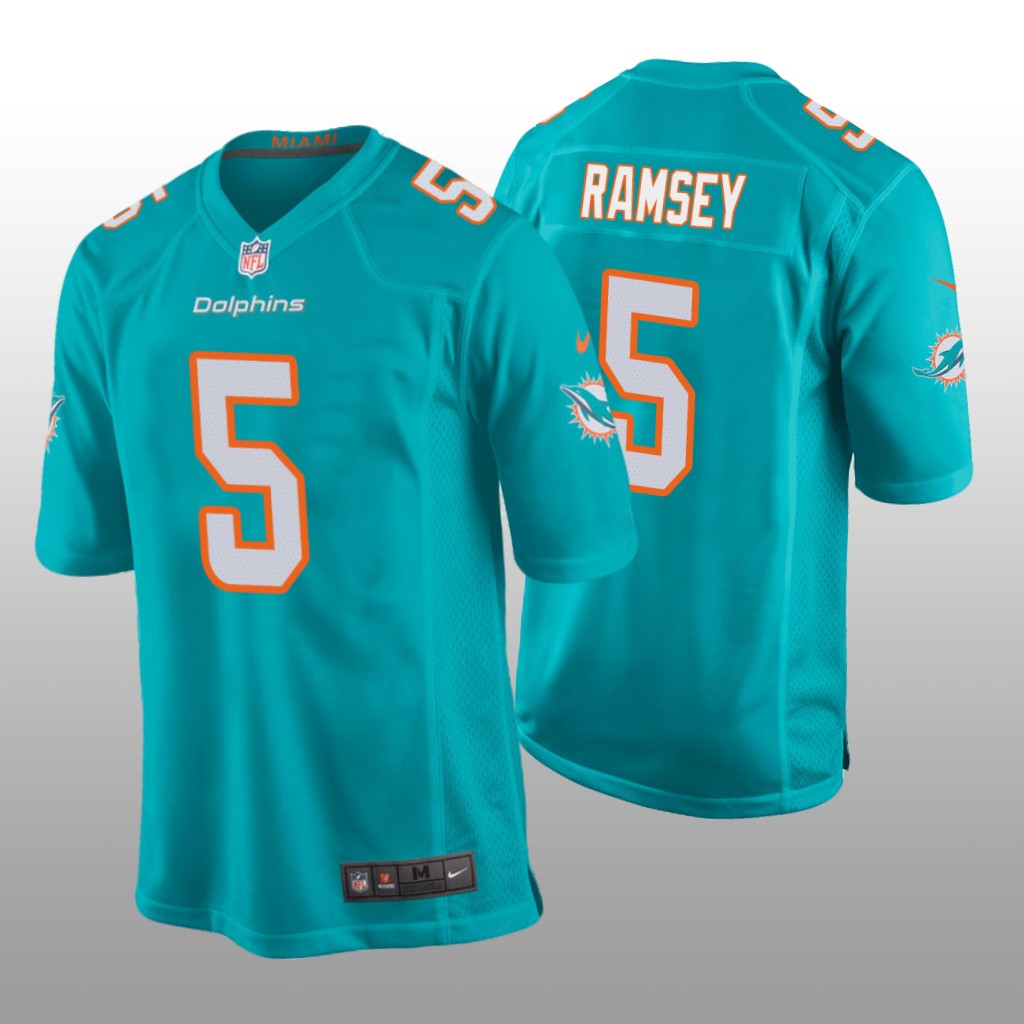 Miami Dolphins Jalen Ramsey Aqua Jersey Game - Men's