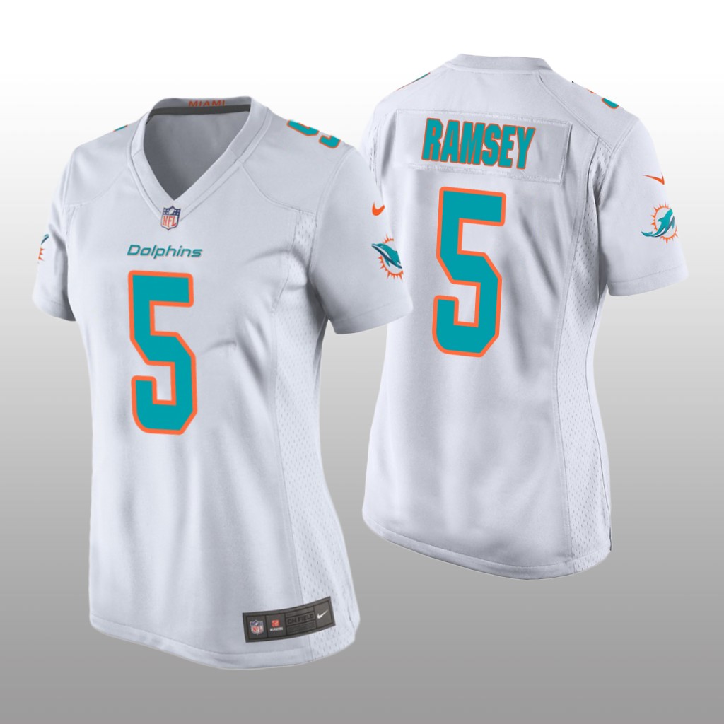 Miami Dolphins Jalen Ramsey White Jersey Game - Women's
