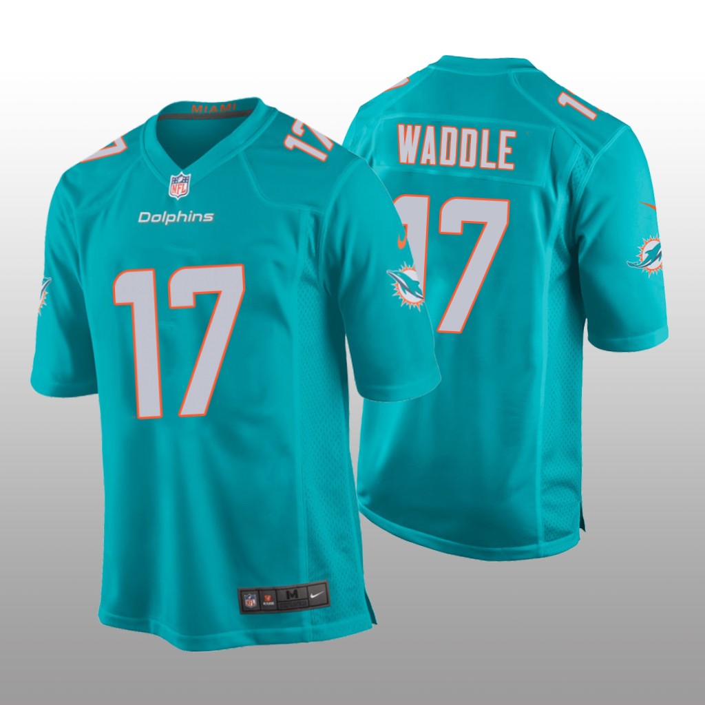 Miami Dolphins Jaylen Waddle Aqua Jersey Game - Youth