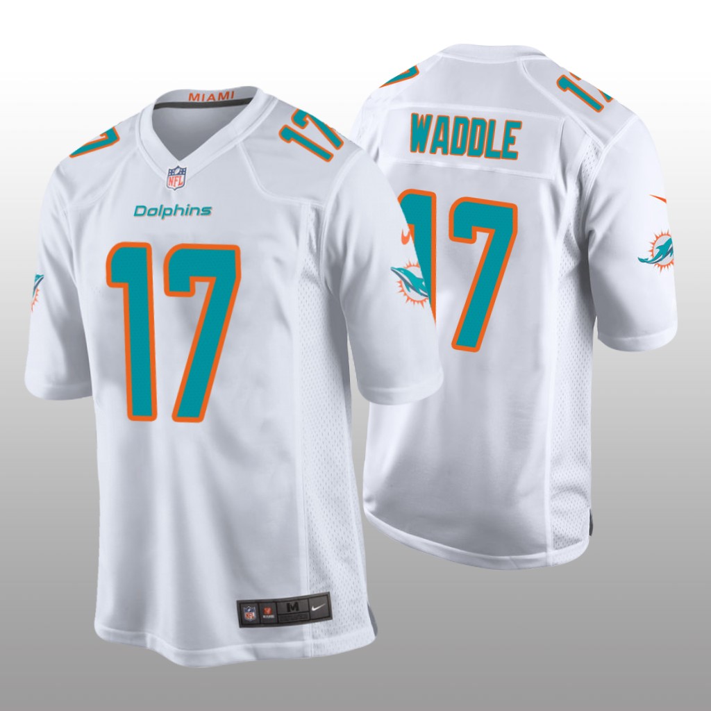 Miami Dolphins Jaylen Waddle White Jersey Game - Men's