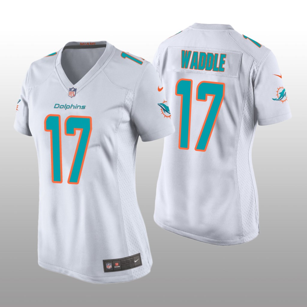 Miami Dolphins Jaylen Waddle White Jersey Game - Women's Miami Dolphins Jaylen Waddle White Jersey Game - Women's - Image 1