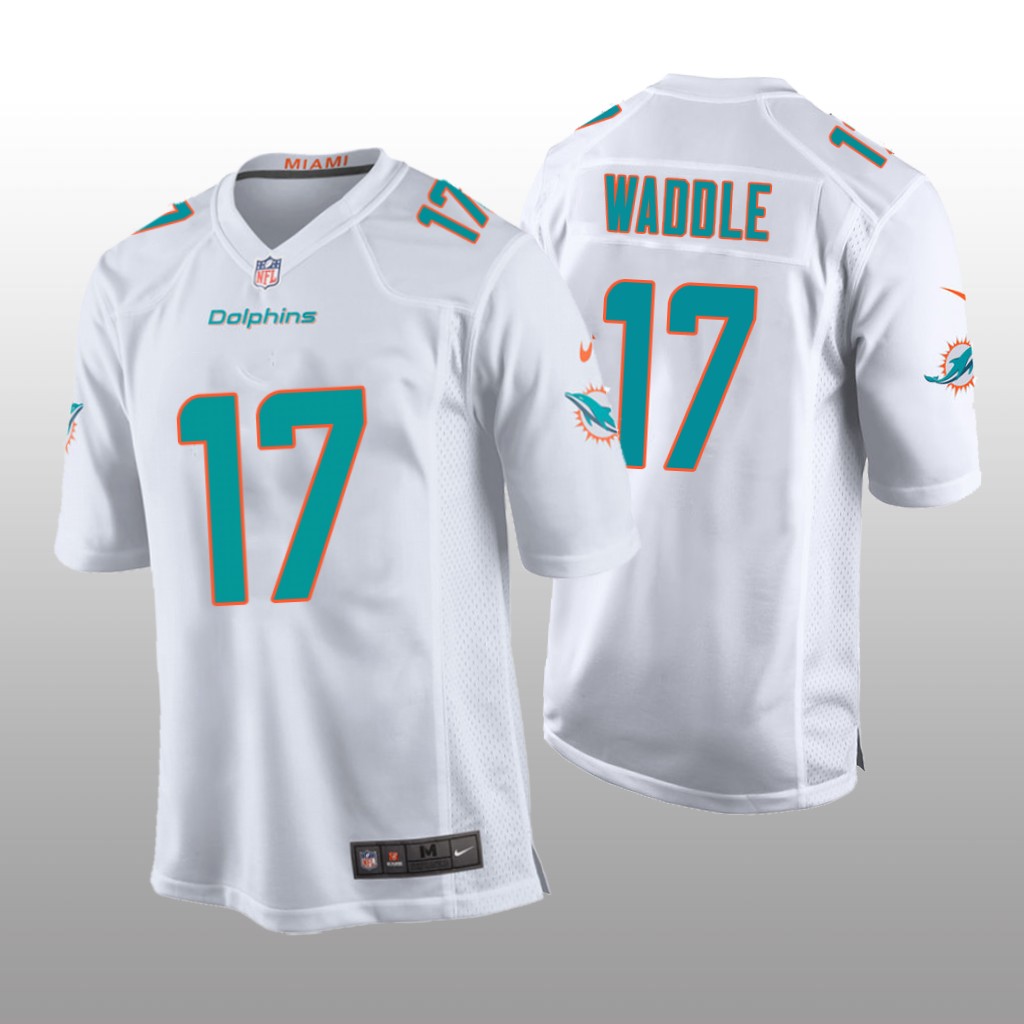 Miami Dolphins Jaylen Waddle White Jersey Game - Youth