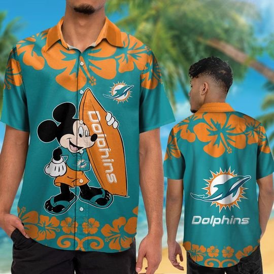 Miami Dolphins Mickey Hawaiian Shirt