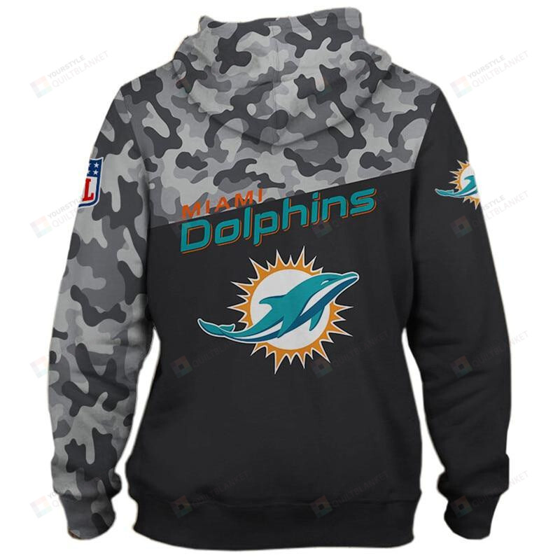 Miami Dolphins Military 3D All Over Print Hoodie Hoodie