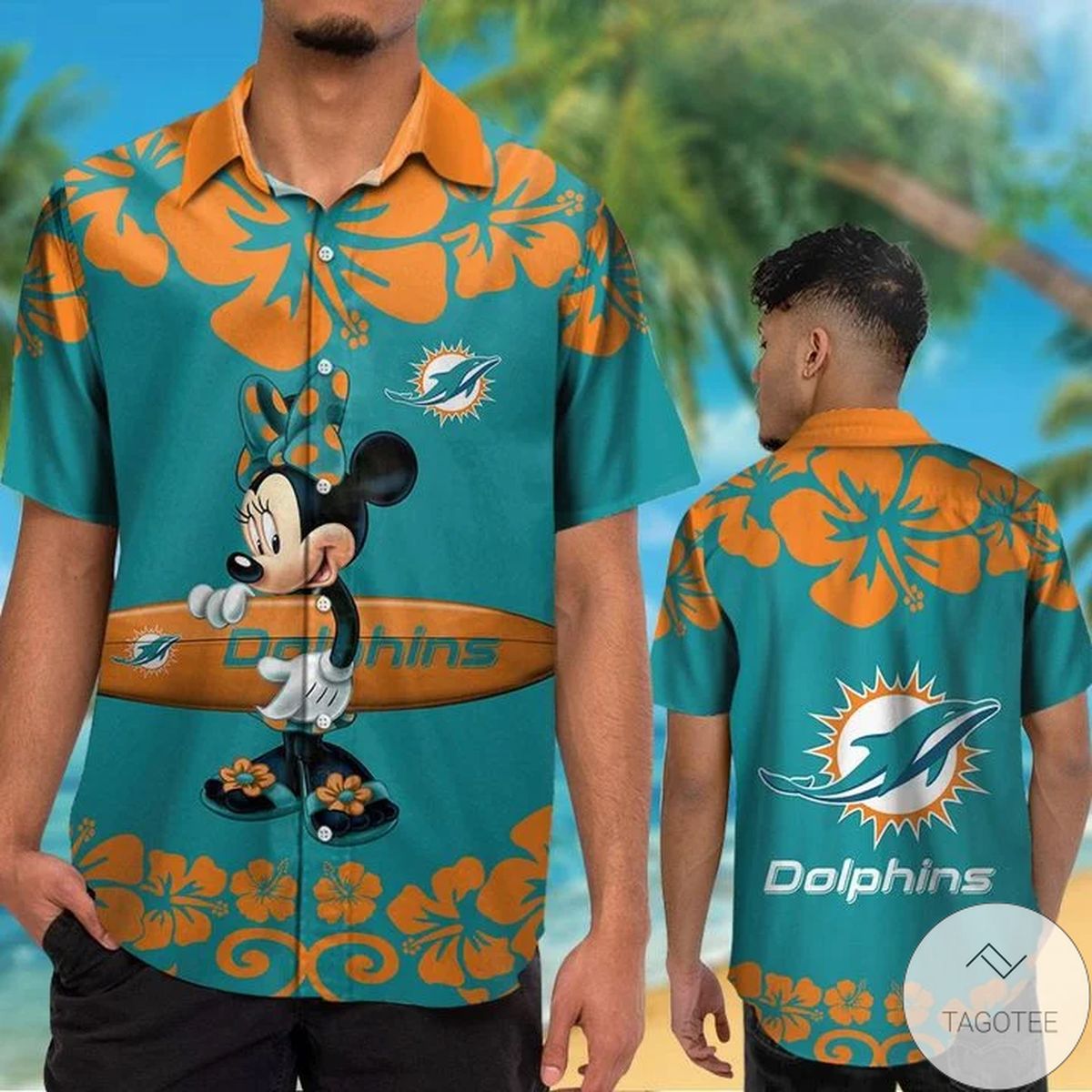Miami Dolphins Minnie Mouse Hawaiian Shirt